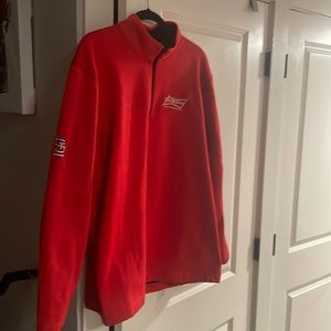 Red Budweiser Nike golf pullover XL